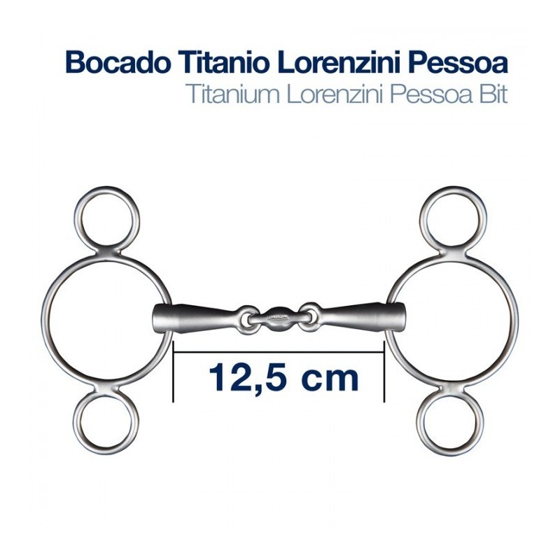 BOCADO TITANIO LORENZINI PESSOA 3-PIEZAS