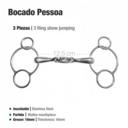 BOCADO PESSOA 3-PIEZAS BBI INOX