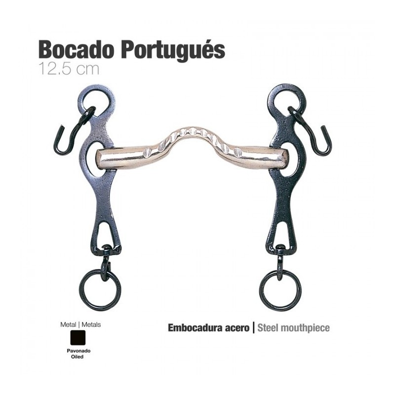 BOCADO PORTUGUÉS EMBOCADURA ACERO 12.5cm