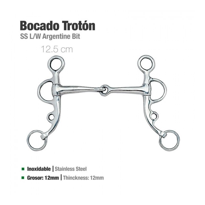 BOCADO TROTÓN INOX 21505 12.5cm