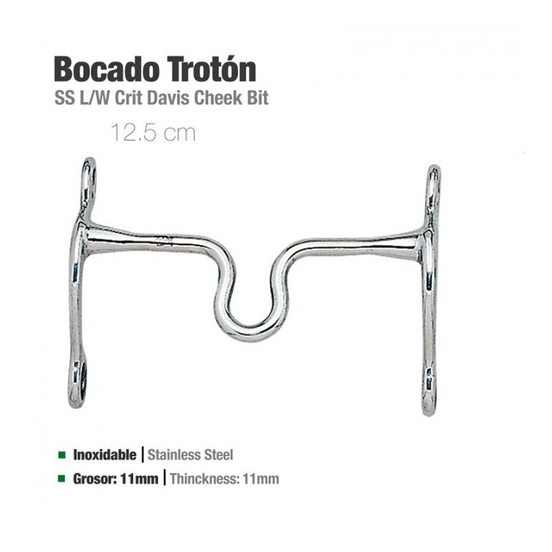 BOCADO TROTÓN INOX 21408 12.5cm