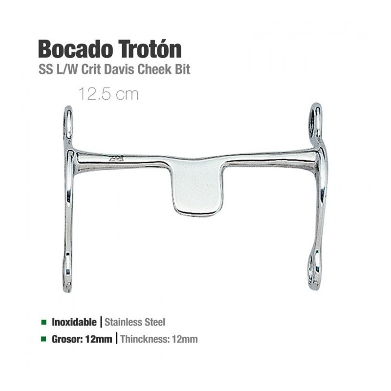 BOCADO TROTÓN INOX 21409 12.5cm