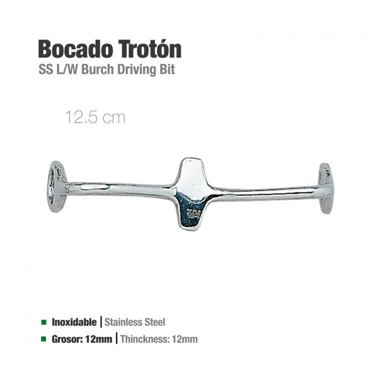 BOCADO TROTÓN INOX 21404 12.5cm