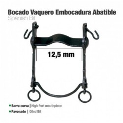 BOCADO VAQUERO B/CURVA EMBOCADURA ABATIBLE 12.5cm