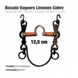 BOCADO VAQUERO LIMONES COBRE 5C PAVONADO 12.5cm