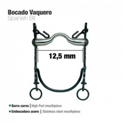 BOCADO VAQUERO B/CURVA EMBOCADURA ACERO 12.5cm