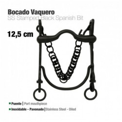 BOCADO VAQUERO PAVONADO INOX 217971SMK 12.5cm