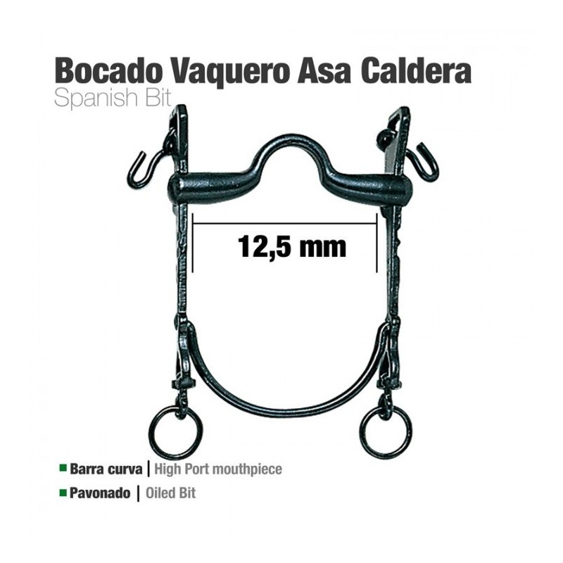 BOCADO VAQUERO B/CURVA ASA CALDERA 12.5cm