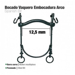 BOCADO VAQUERO B/CURVA EMBOCADURA ARCO 12.5cm