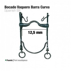 BOCADO VAQUERO BARRA CURVA 21798SI PAVONADO 12.5cm