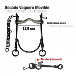 BOCADO VAQUERO MOVIBLE ECO. PAVONADO 12.5cm