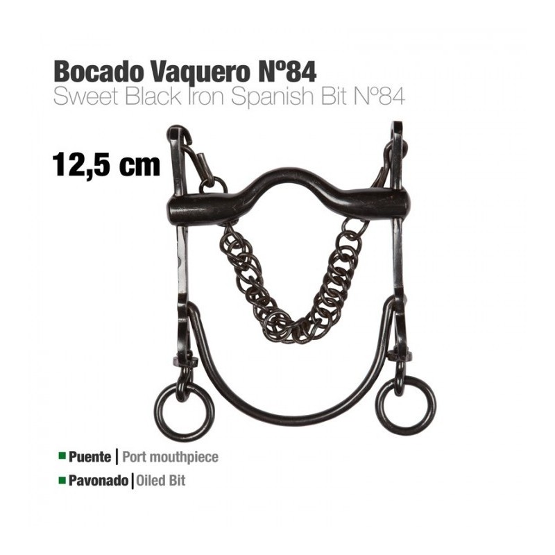 BOCADO VAQUERO ECO. Nº84 PAVONADO 12.5cm