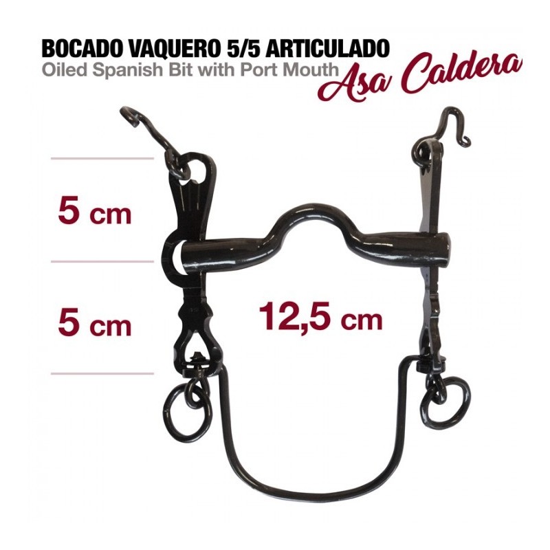 BOCADO VAQUERO 5/5 ARTICULADO ASA CALDERA 12.5cm