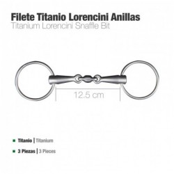 FILETE TITANIO LORENCINI ANILLA 3 PIEZAS