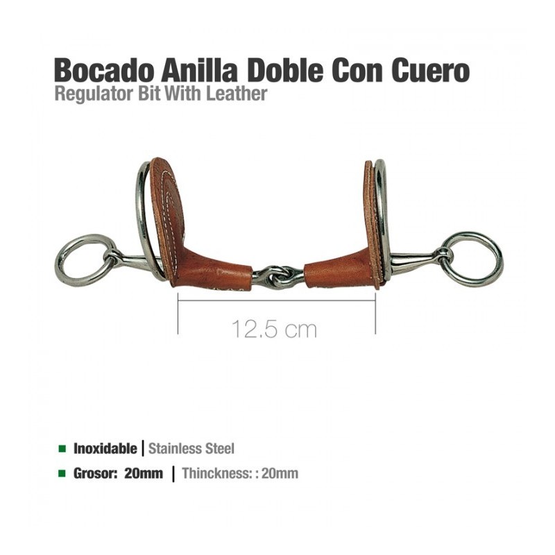 FILETE ANILLA DOBLE CUERO 214001-50+L 12.5cm