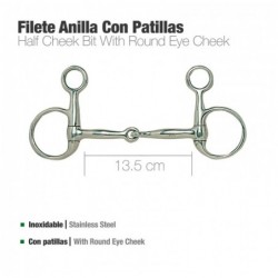 FILETE ANILLA CON PATILLAS INOX 21442