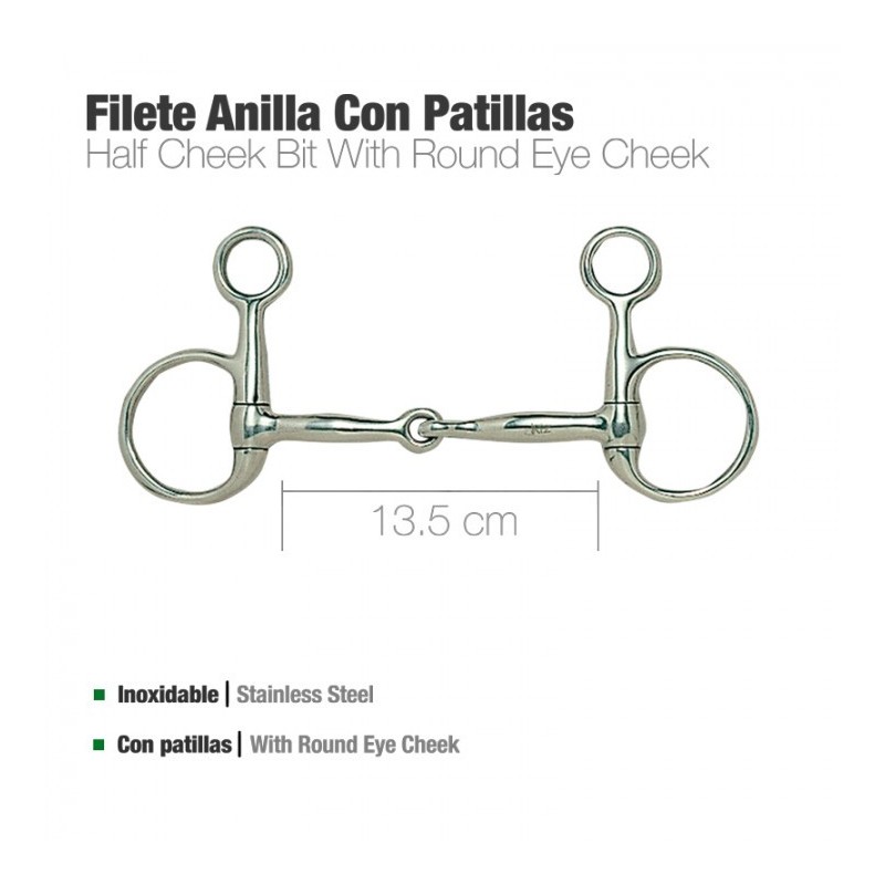 FILETE ANILLA CON PATILLAS INOX 21442