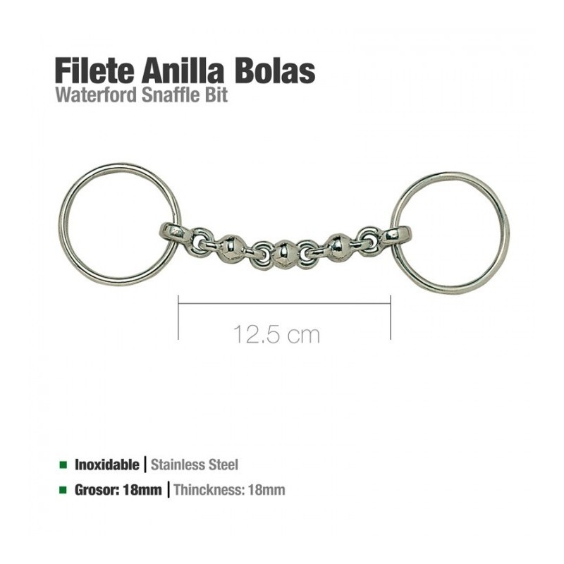 FILETE ANILLA INOX BOLAS 21549-50 12.5cm