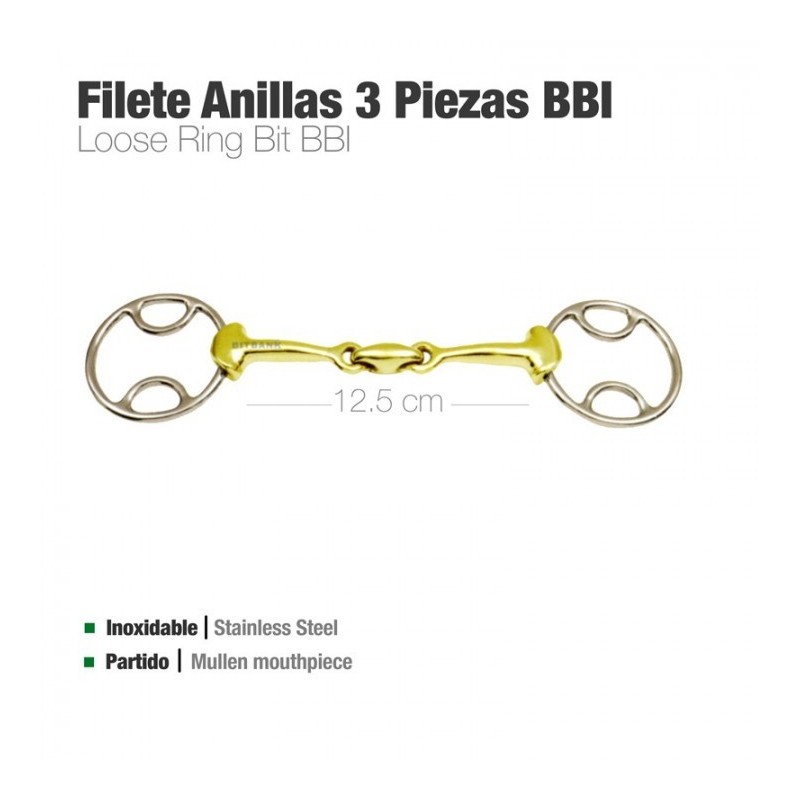 FILETE ANILLA 3 PIEZAS BBI INOX