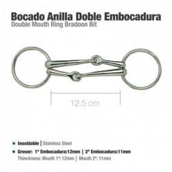 FILETE ANILLA DOBLE EMBOCADURA 21242 12.5cm