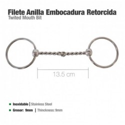 FILETE ANILLA EMBOCADURA RETORCIDA 255334