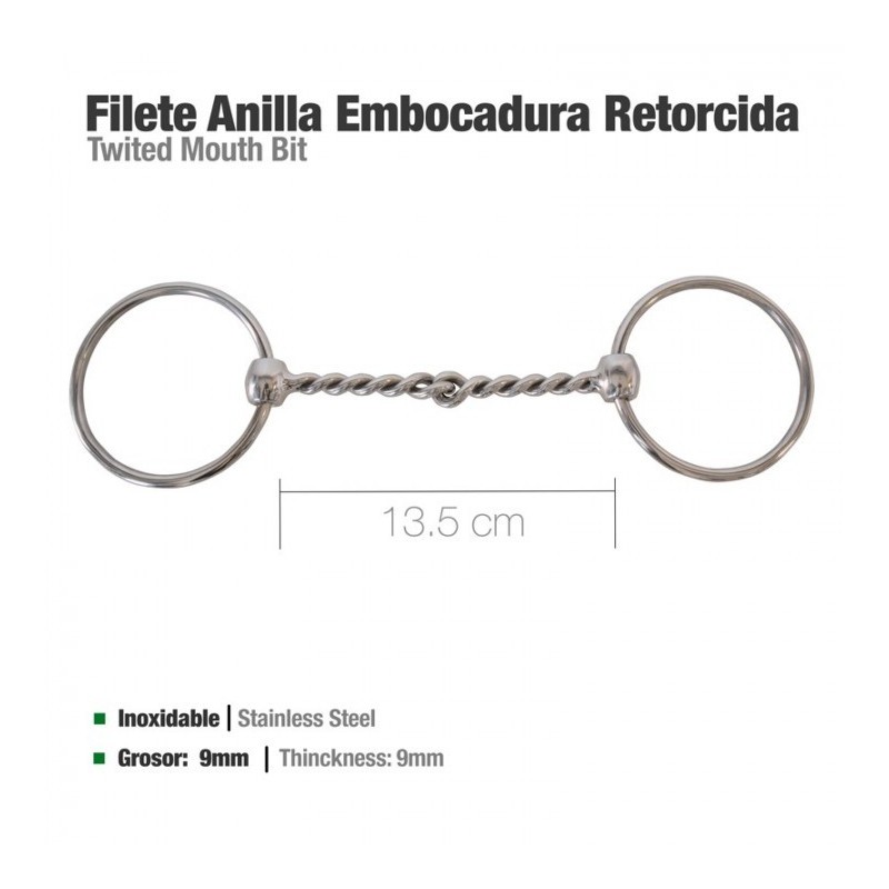 FILETE ANILLA EMBOCADURA RETORCIDA 255334