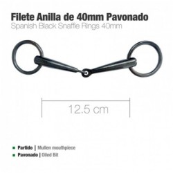 FILETE ANILLA DE 40mm PAVONADO 12.5cm