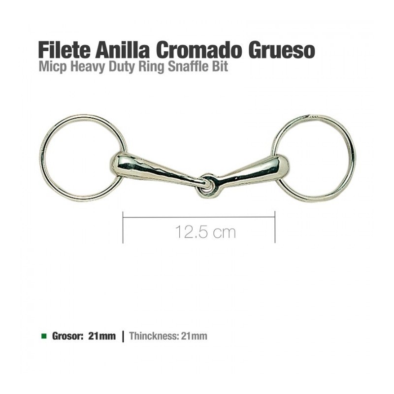 FILETE ANILLA CROMADO GRUESO 21522 12.5cm