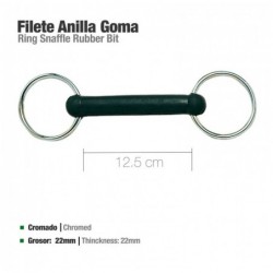 FILETE ANILLA GOMA CROMADO 25330RMI 12.5cm