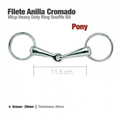 FILETE ANILLA CROMADO PONY 21522 11.5cm