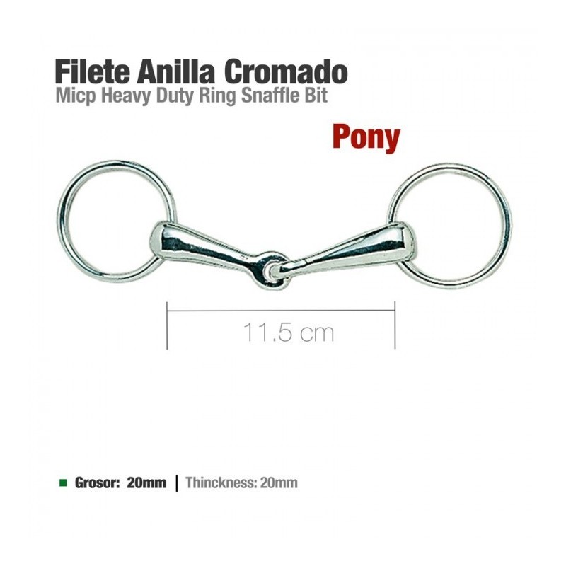 FILETE ANILLA CROMADO PONY 21522 11.5cm