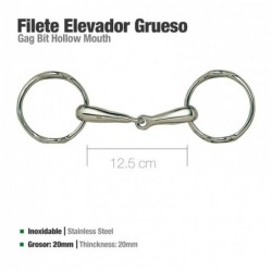 FILETE ELEVADOR INOX GRUESO 21907 12.5cm
