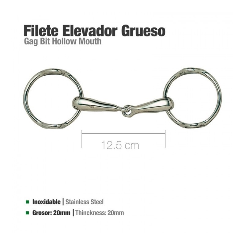 FILETE ELEVADOR INOX GRUESO 21907 12.5cm