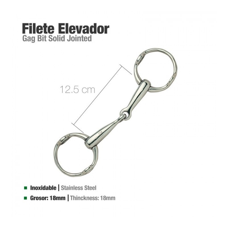 FILETE ELEVADOR INOX 212622 12.5cm