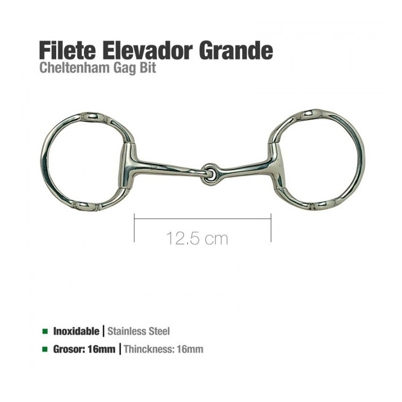 FILETE ELEVADOR INOX GRANDE 212611 12.5cm