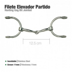 FILETE ELEVADOR INOX PARTIDO 21260 12.5cm