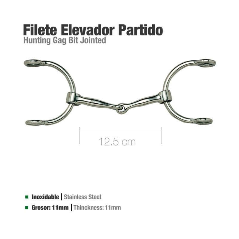 FILETE ELEVADOR INOX PARTIDO 21260 12.5cm