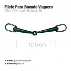 FILETE PARA BOCADO VAQUERO PAVONADO 12.5cm