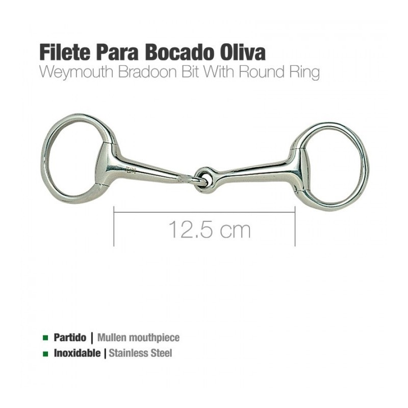 FILETE PARA BOCADO OLIVA INOX 219511