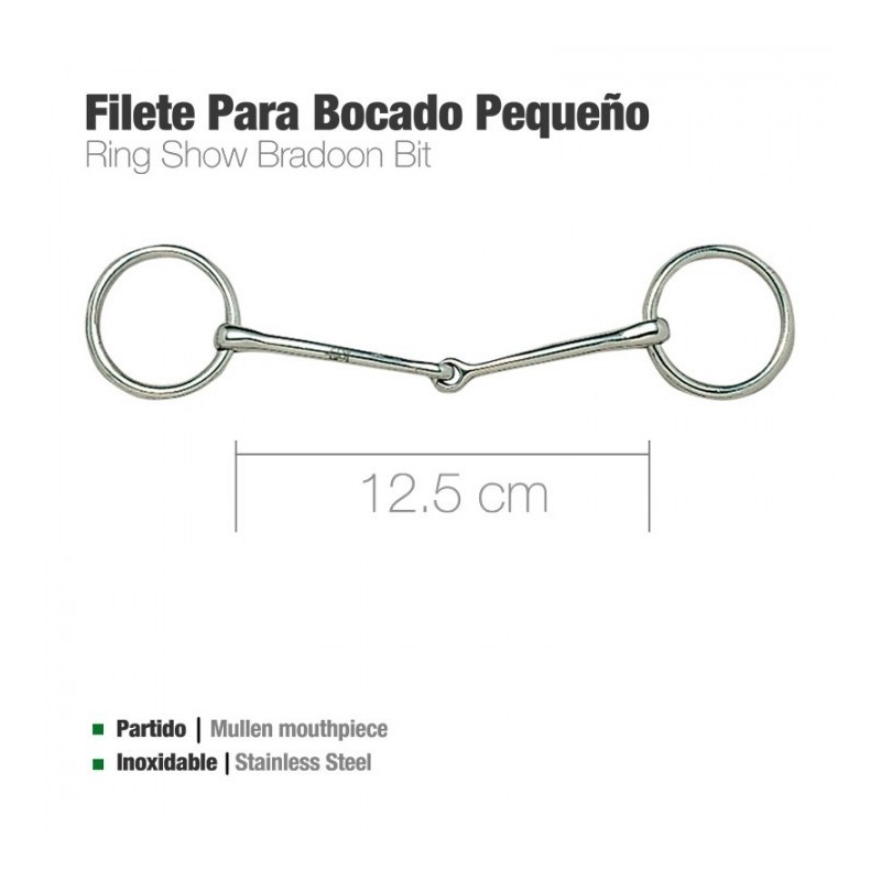 FILETE PARA BOCADO INOX PEQUEÑO 25540