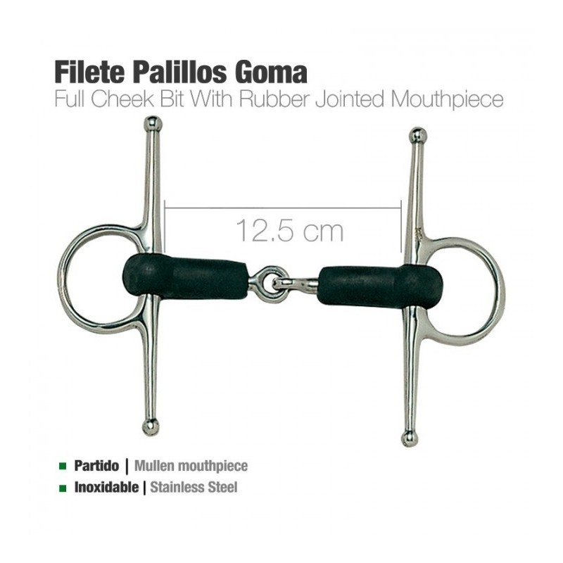 FILETE PALILLOS GOMA INOX 215381R 12.5cm