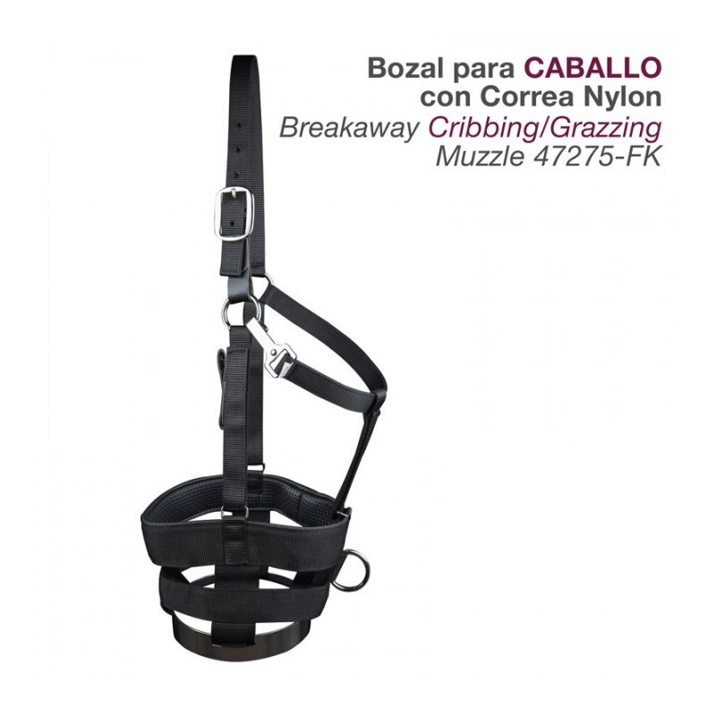 Bozal Para Caballo C/correa Nylon 47245-Fk