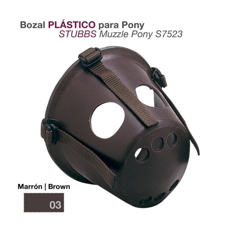 BOZAL PLÁSTICO PARA PONY STUBB S7523