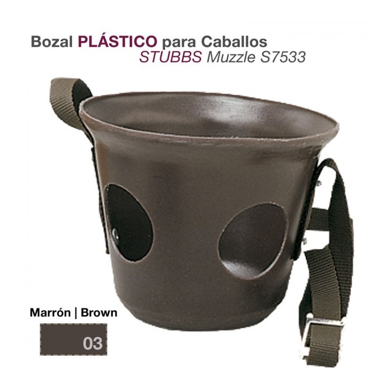 BOZAL PLÁSTICO PARA CABALLO STUBBS S7533