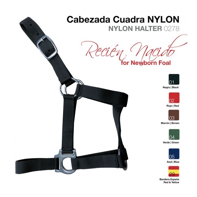 CABEZADA CUADRA NYLON RECIEN NACIDO 0278