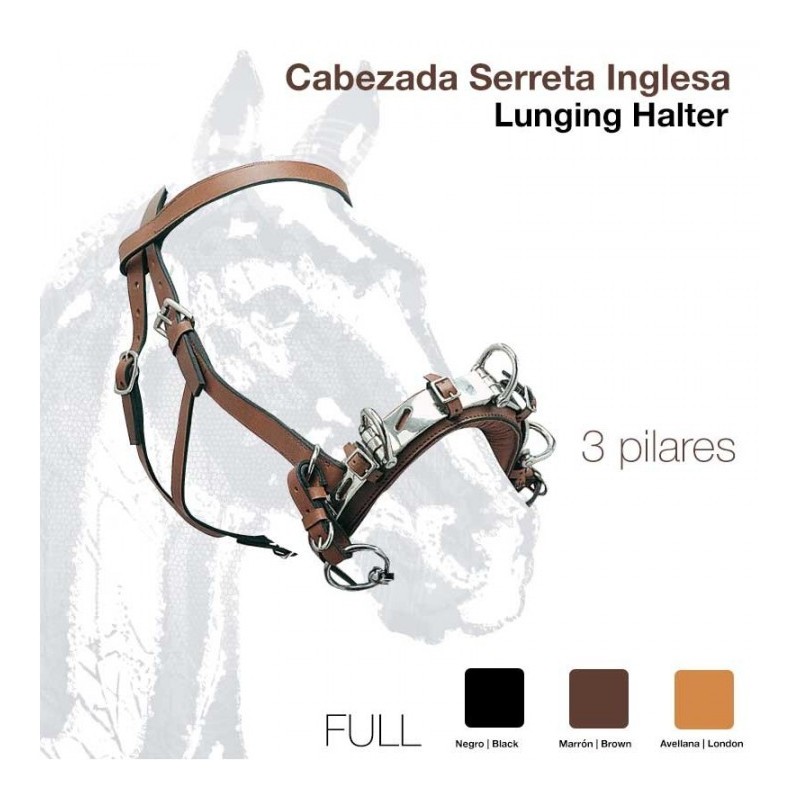 CABEZADA SERRETA INGLESA 3 pilares 627 FULL