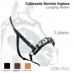 CABEZADA SERRETA INGLESA 3 pilares 101