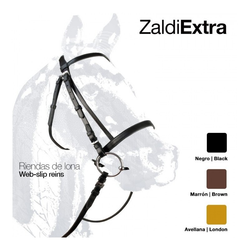 CABEZADA ZALDI EXTRA 01 RIENDAS LONA