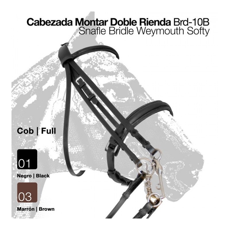 CABEZADA MONTAR DOBLE RIENDA BRD-10B