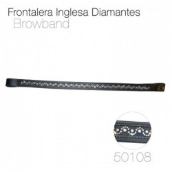 FRONTALERA INGLESA DIAMANTES 50108 NEGRO